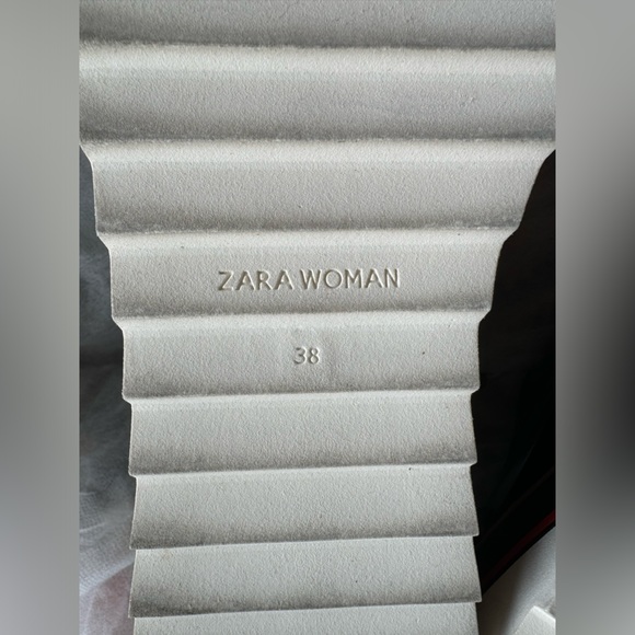 Zara Woman: Slip On Black Patent Studded Brogue Sz 38/7.5 - Picture 6 of 10